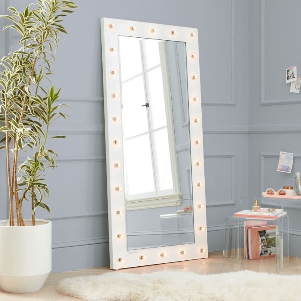 Marquee Floor Length Light Mirror